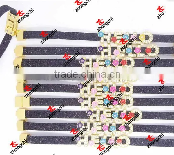 8mm PU Spark Glitter Leather Straps for Bracelets Gifts (SGL51111) photo-2