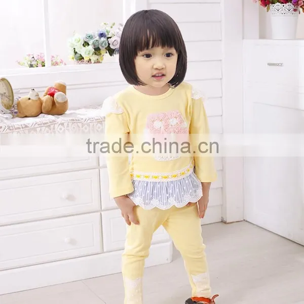 Baby Girls Fall Suit Long Sleeve New Design With Appliqued photo-5