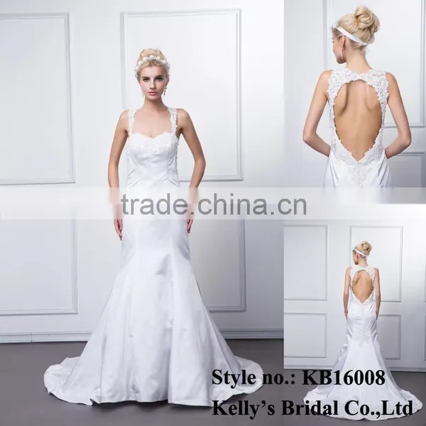 Kb16008 Wolesale Latest Sexy Design Sweetheart Sleeveless Backless Wedding Mermaid Dress / Bridemaid Dress