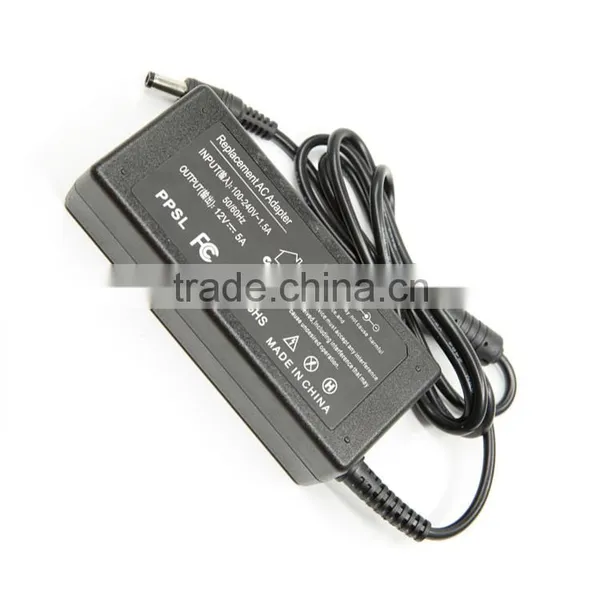 Guangzhou Factory 60W 12V 5A DC Power Aadapter With Green LED photo-4