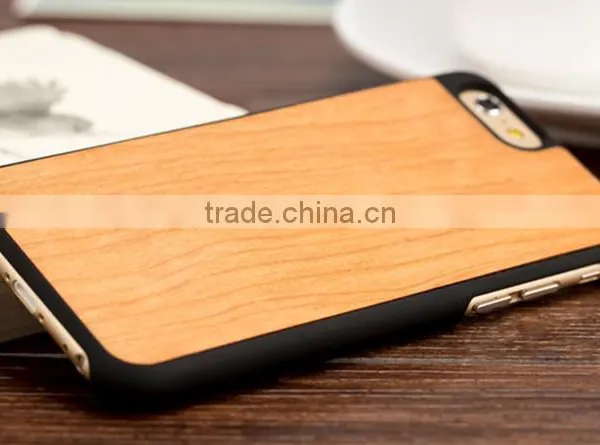 Wholesale Phone Case Made of Cherry Wood and PC Cell Cover for IPhone 6s photo-5