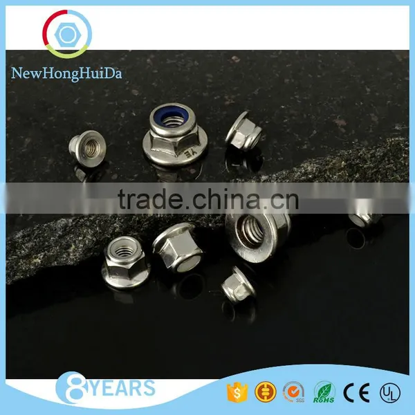 China Supplier 304 Stainless Steel Hex Lock Flange Insert Nuts photo-2