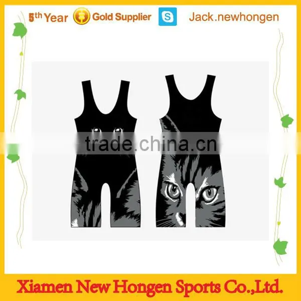Cheap Custom Printing Wrestling Singlet photo-5