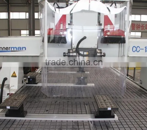 Drilling Hole 1325 CNC Router Machine Wood Carving Machine With Three Heads photo-6