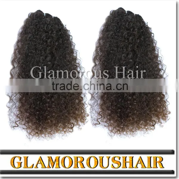 Unprocessed Virgin Peruvian Hair Kinky Curly Can Last Curl Long Time photo-3