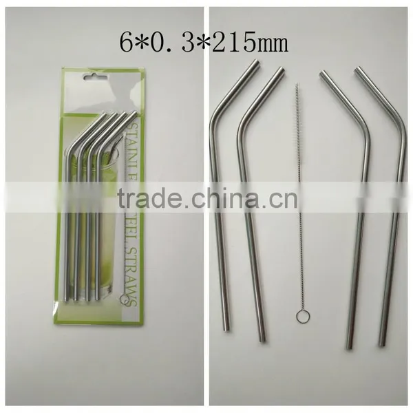Cleaning Brush Straws Set Retail Packing 4+1 Kit Fits 304 Stainless Steel Straw Metal Drinking Straw photo-5