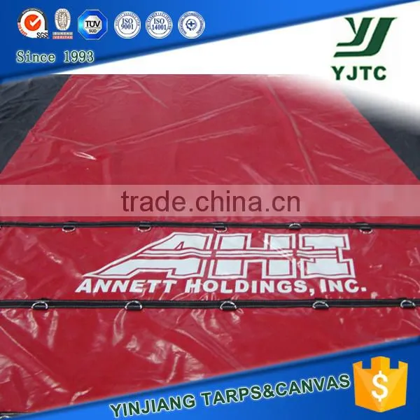 18 oz Black Pvc Vinyl Tarps With D-rings 27' x 16' photo-2