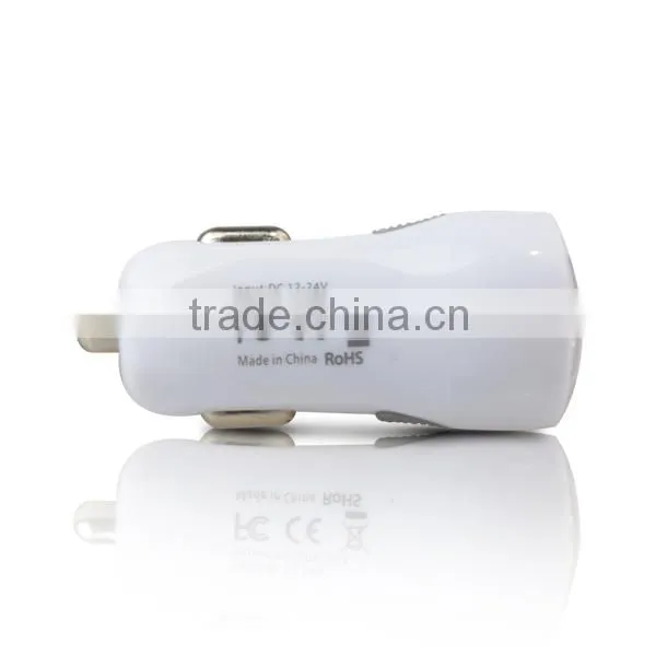 Fast Charging Mini Dual USB Car Charger for Mobile Phone photo-3