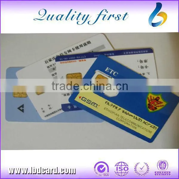 LBD PVC Printing Card Contact Smart IC Card 86x54mm Chip SLE4442 photo-2
