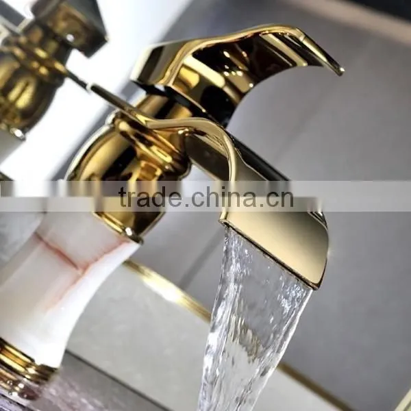 Deltar Lavtory Basin Water Taps Factory Magic Golden Lavatory Basin Mixers photo-2