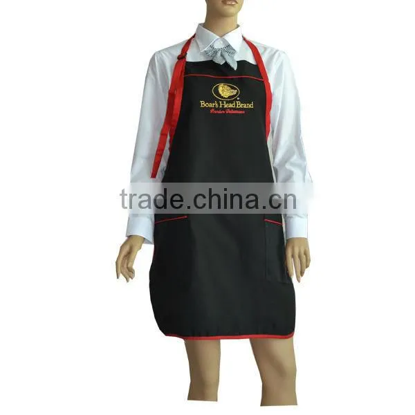Two Pockets Adjustable Neck Kitchen Cleaning Apron Uniform photo-4