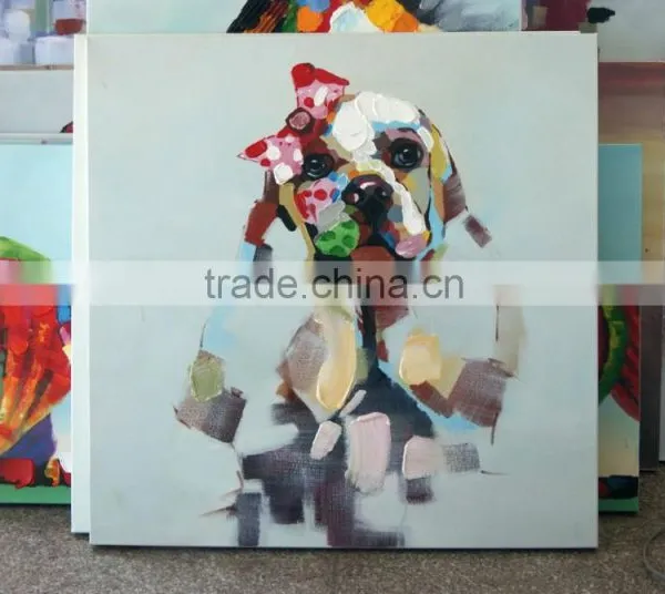 Popular New Style Cute Dog Oil Painting on Canvas photo-4