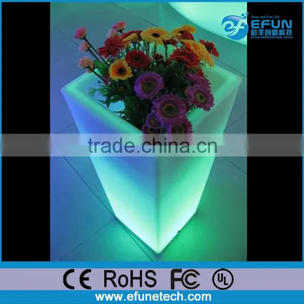 Decorative Rgb Color Flower Illuminated Vases,led Glow Planter Flower Pots photo-6