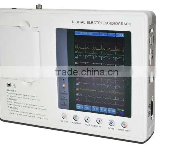 2015 New Digital 3-channel Color Electrocardiograph ECG EKG Machine With Low Price photo-2