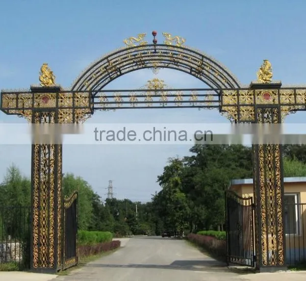 Used Cheap Wrought Iron Fence Panels for Sale photo-2