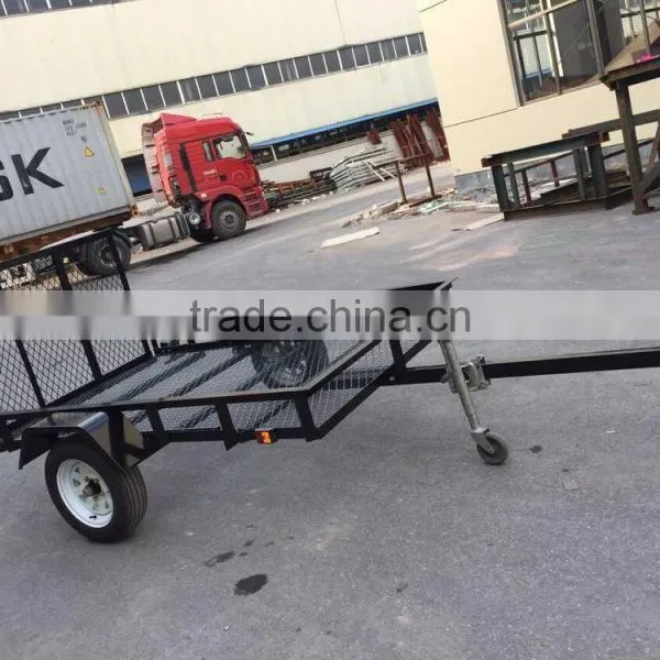 Galvaniaed ATV Trailer With Checkered Plate photo-4