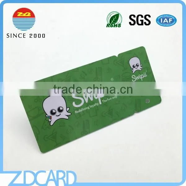 Credit Card Size Loyalty Card With Break Off Key Fob photo-3