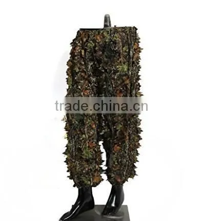 Woodland Camo Ghillie Suit 3D Camouflage Jungle Hunting Clothing Set photo-3