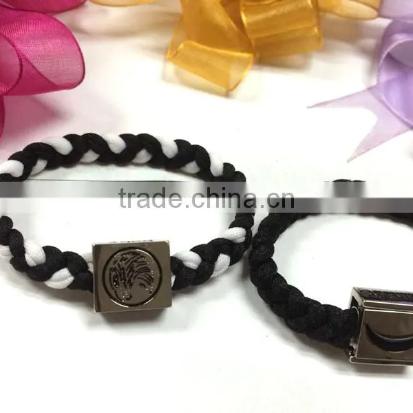 2015 Polyester Gilrs Handle Decoration With Metal Accessories