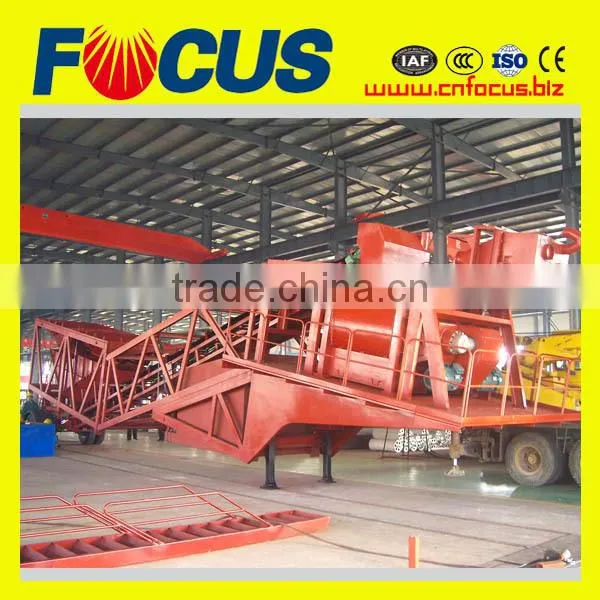 High Quality 75m3/H Self-Auto Mobile Concrete Batching Plant, Trailer Concrete Mixing Plant photo-3