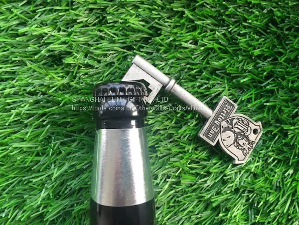BSCI Factory Zinc Alloy Bottle Opener Vintage Key Bottle Opener photo-2