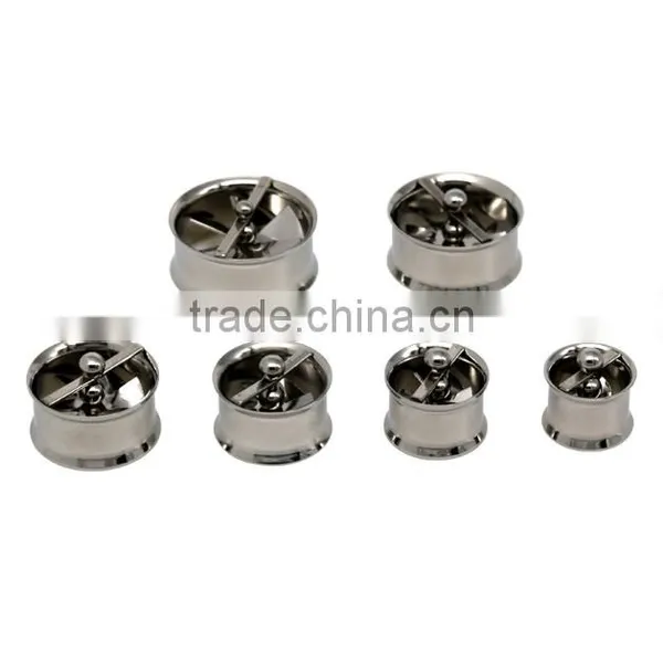 Men's Ear Circular Hollow Out Windmills Modelling Allergy photo-2