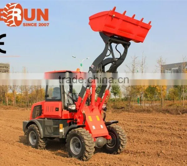 Everun Brand New 1.0 Ton Small Snow Bucket Wheel Loader With Luxury Cabin/ Quick Hitch photo-2