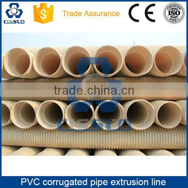 CE STANDARD HIGH PERFORMANCE PVC DOUBLE WALL CORRUGATED PIPE MAKING MACHINERY photo-6