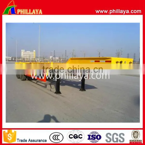 2017 Top Sale 3 Axle 40ft 20ft 45ft Skeleton Flatbed Container Trailer for Sale photo-4