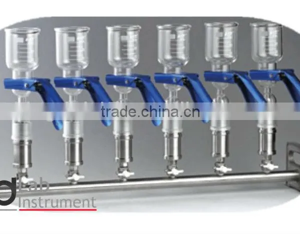 6-branches Lab Vacuum Filtration/Manifolds Vacuum Filtration----Glass/stainless Steel Funnel photo-3
