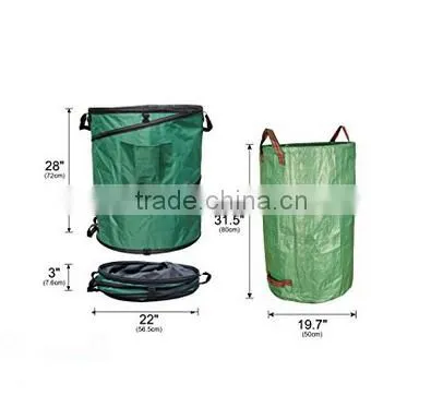Gardzen 45 Gallon Pop Up Gardening Bag With Extra 40 Gallon Gardening Bag - Reusable Pop-Up Yard Lawn Garden Leaf Waste Bag photo-2