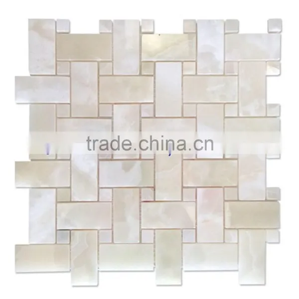 New Arrive Factory Price WHITE ONYX MOSAIC TILES COLLECTIONS photo-5