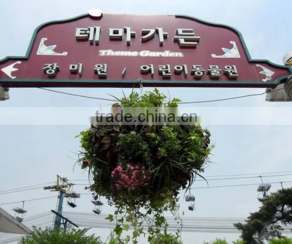 Plastic Outdoor Decorative Storage Hanging Fower Ball Planters photo-2