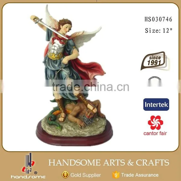 Resin Angel Statue Angel Figurine Archangel Michael photo-2
