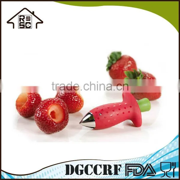 NBRSC Over 10 Years Experience Fruit and Vegetable Plastic Strawberry Corer Kitchen Tool Strawberry Huller Kitchen Fruit Tool photo-2