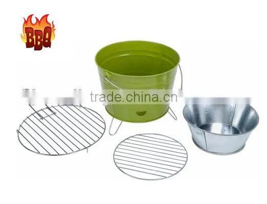 BBQ Bucket Charcoal Grill / Indoor or Outdoor Charcoal Bbq Grill Bucket photo-5