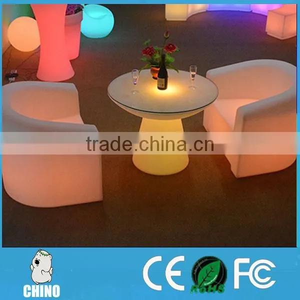 LED Plastic Furniture Coffee Illuminated LED Bar Cube Chair photo-2