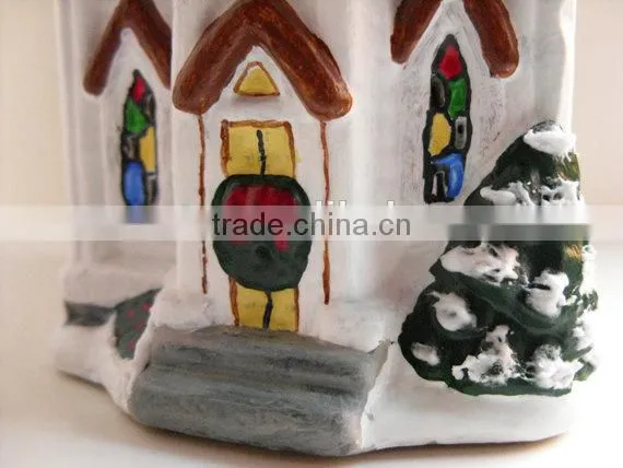 Ceramic Christmas Village, Lighted Church photo-3