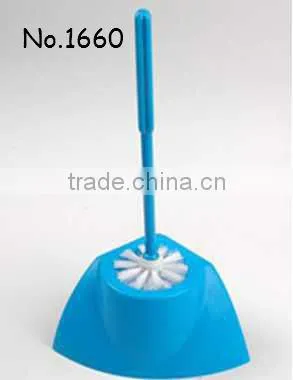 New Design Toilet Brush Plastic Cleaning Brush Sets With Holder and Hook photo-3