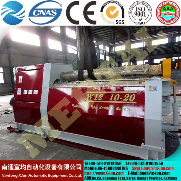 CE Cert Hydraulic W12 Hydraulic 4 Roller Plate Roll Bending Machine Veneer Reeling Machine photo-5