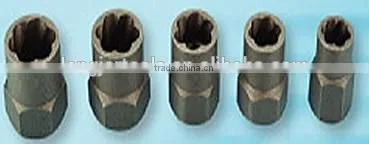 5PC Damaged Screw Bolt & Nut Extractor Set/Broken Screw Remover photo-2