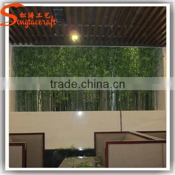 China Manufacturer Common Plastic Decorative Artificial Lucky Bamboo Fence for Sale photo-4