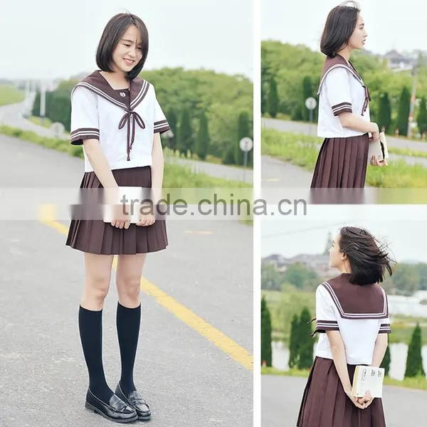 Custom Stylish Design School Sailor Suit photo-6