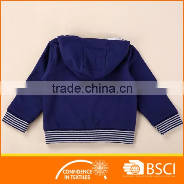 Navy Blue Boys Printed Baby Wear Jacket photo-2