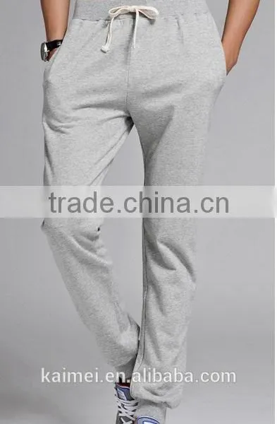 French Terry Wholesale Oversize Life Gym Good Quality Comfortable Sports Pants Men CVC(75/25) photo-3