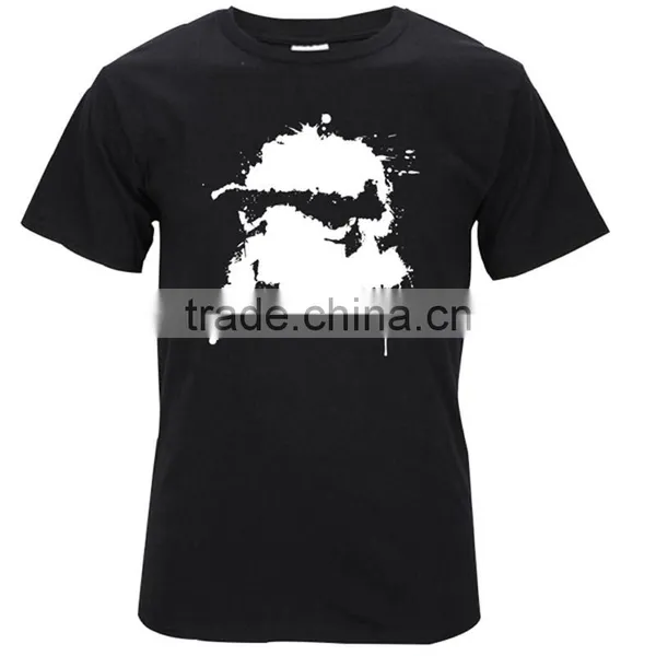 New Fashion Design Wholesale Cotton Plain Mens Printing t Shirts Short Sleeve Blamk T Shirt Men photo-2