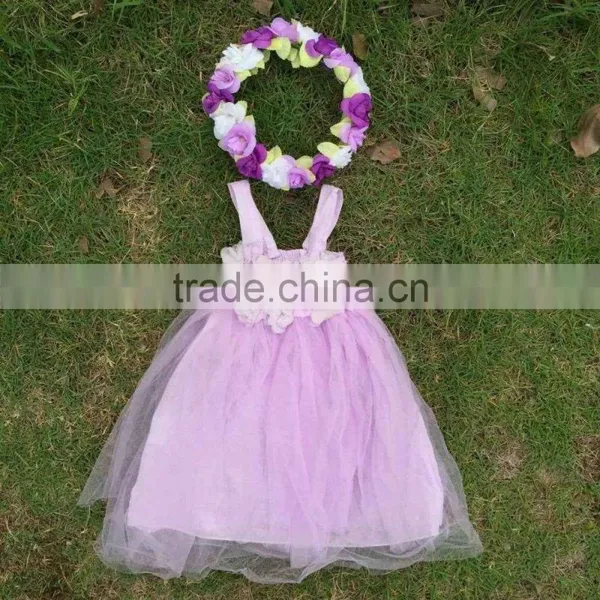 New Design 2015 Flower Girl Dress Girls White Dress Chiffon Girls Dress photo-2