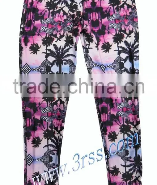 2017 New Style Allover Ladies Printed Pants Sportswear photo-2