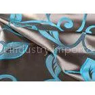 Home Textile Jacquard Woven Fabric / Teal Jacquard Fabric Blackout