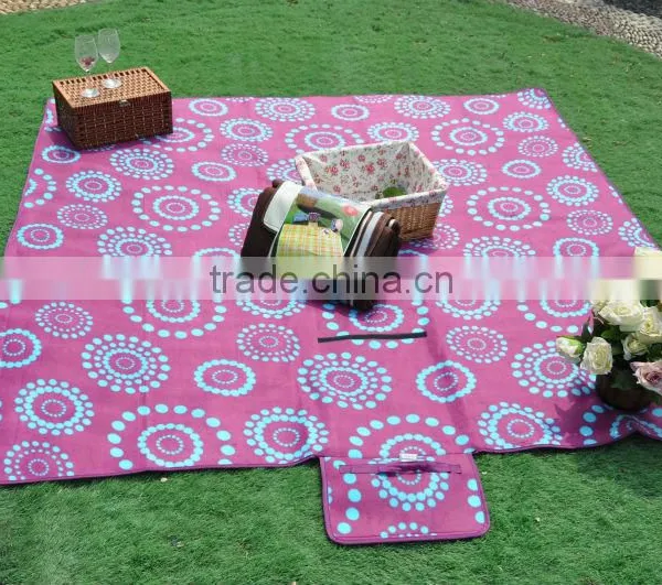 Durable Manufactured Products Fleece Anti-pilling Waterproof Picnic Blanket